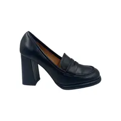 HERIEL - Mocasín Negro Taco Mujer