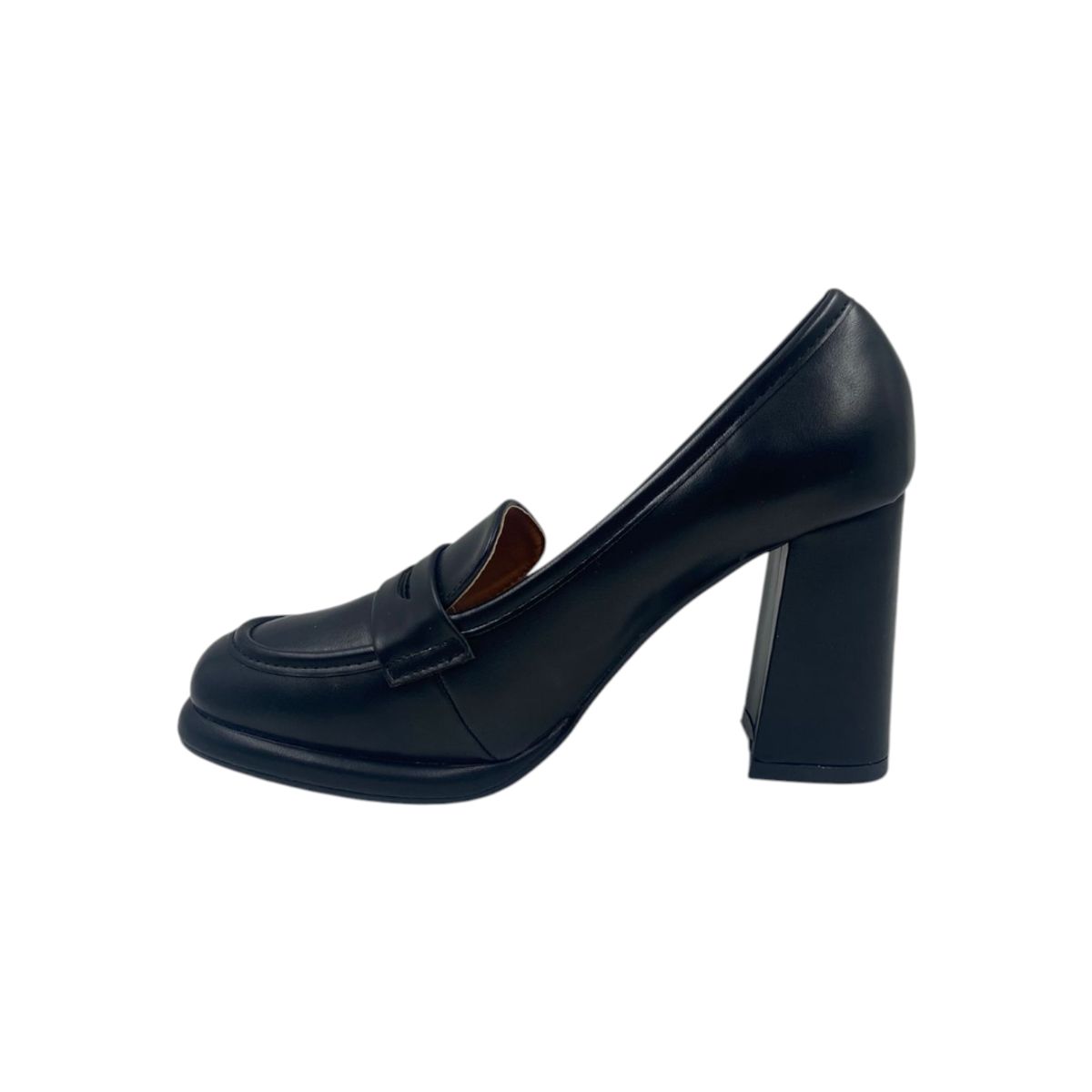 HERIEL - Mocasín Negro Taco Mujer