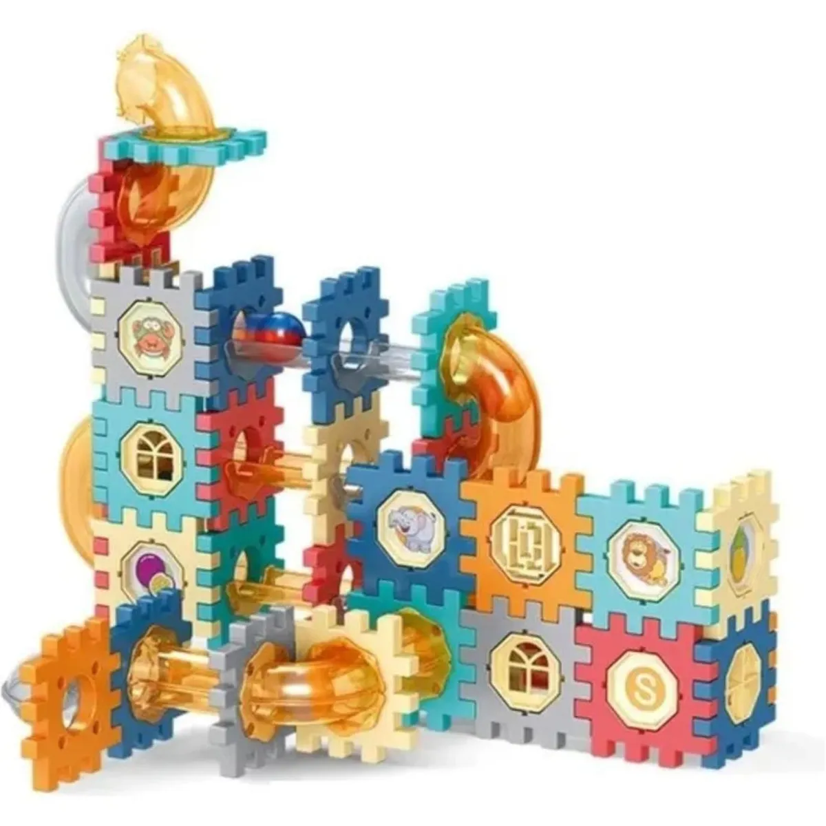 GENERICO - Bloques De Construccion Con Tubos 98 Piezas Para Niños