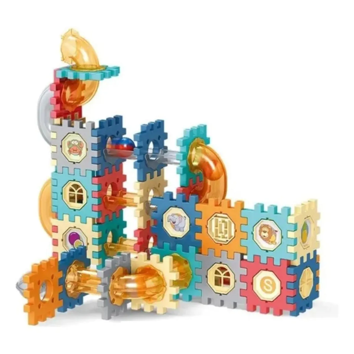 GENERICO - Bloques De Construccion Con Tubos 98 Piezas Para Niños