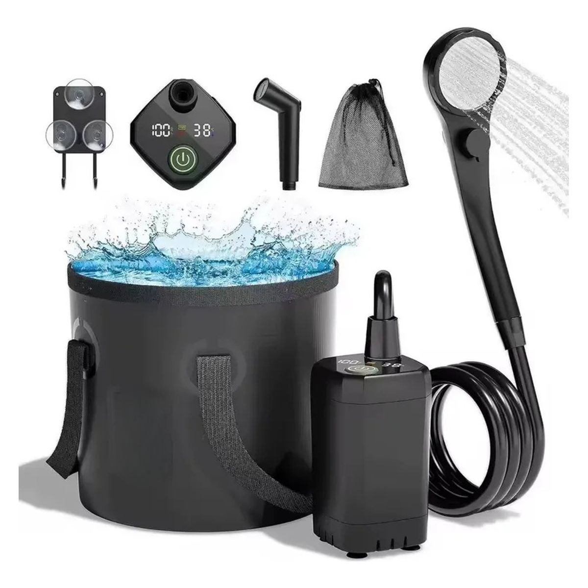 AFVENTURA - Ducha Portátil Para Camping Regadera Portátil Ducha Exterior