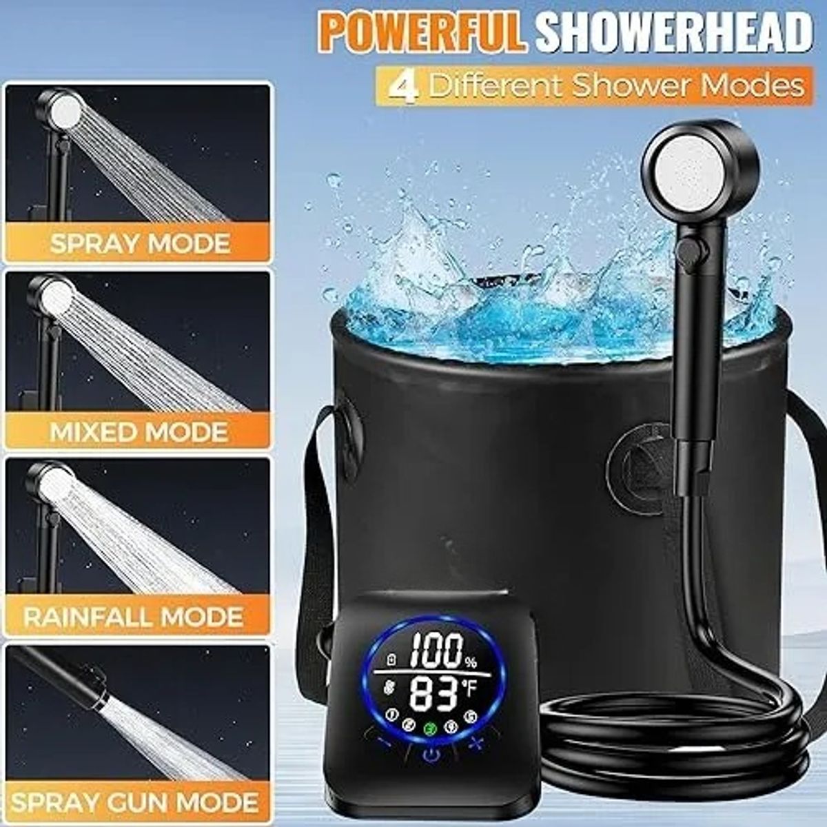 AFVENTURA - Ducha Portátil Para Camping Regadera Portátil Ducha Exterior