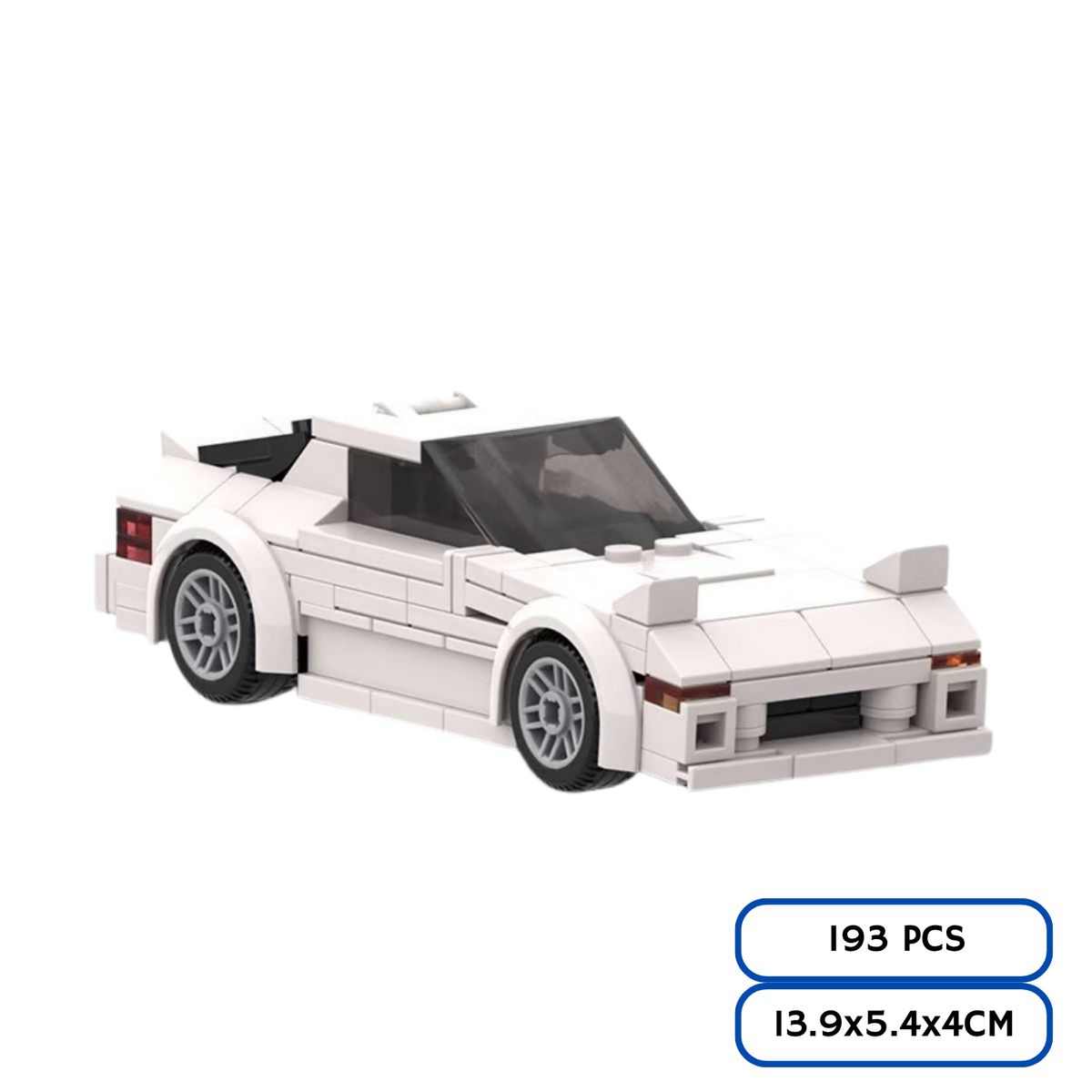 GENERICO - Mazda RX-7 Blanco Bloques De Construcción - 193 Pcs