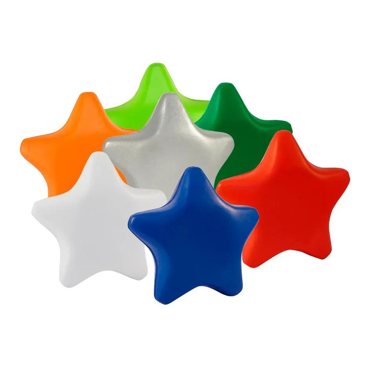 KUANGYE - Pack 12 Estrella De Goma Anti-estress