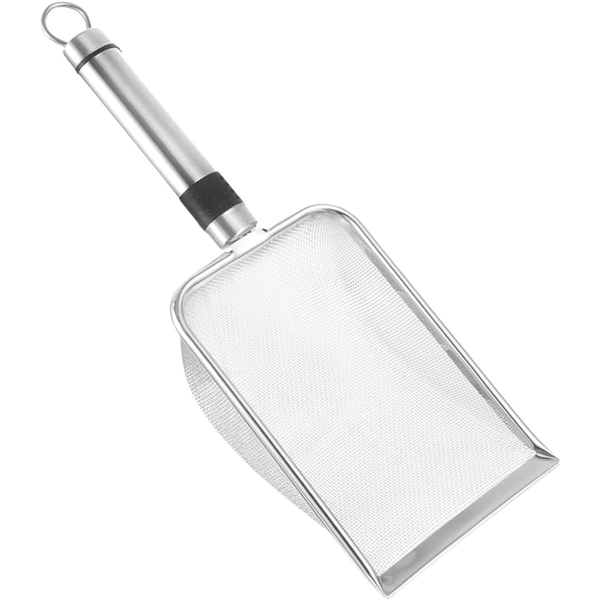 KUANGYE - Pala Arenero Metálica Fina Malla Para Arena Sanitaria Gatos