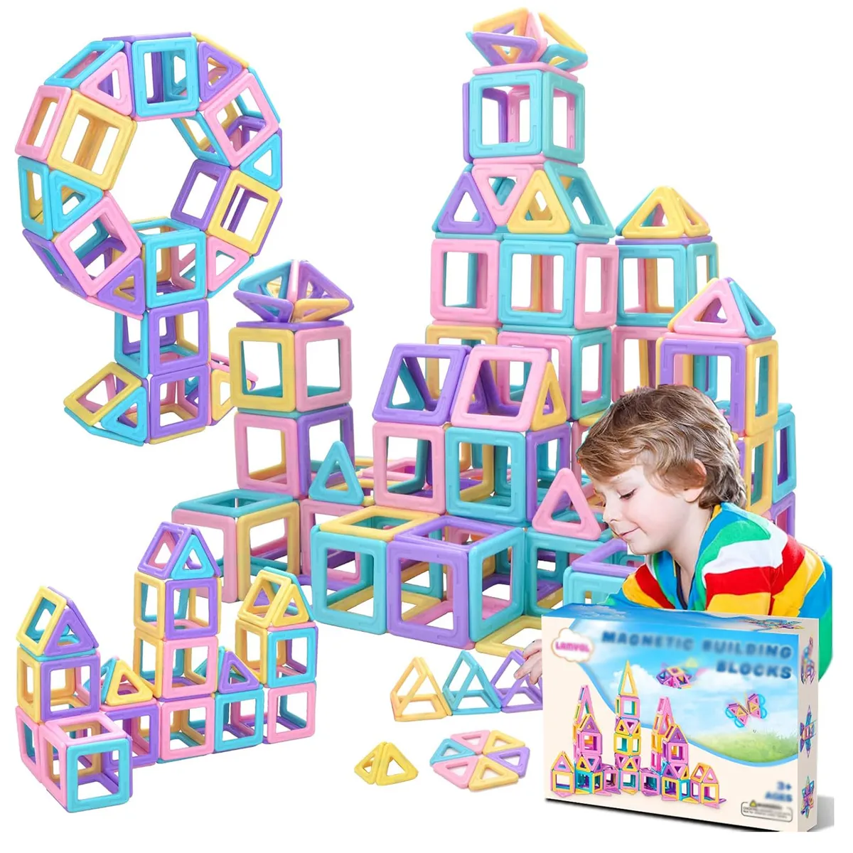 GENERICO - Bloques Magnéticos Construcción Juguetes Niños Imán 40pcs