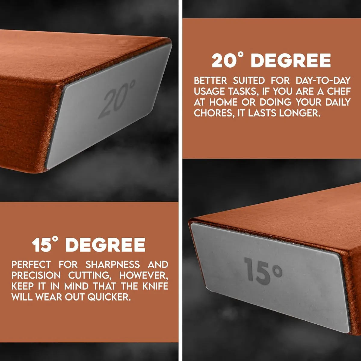 UMEXUS - Afilador De Cuchillos Rodante Profesional,rodante Magnético Marrón
