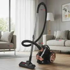 RAF - Aspiradora De Arrastre Alta Potencia De Succión 800w Sin Bolsa Ciclónica