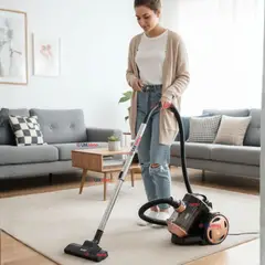 RAF - Aspiradora De Arrastre Alta Potencia De Succión 800w Sin Bolsa Ciclónica