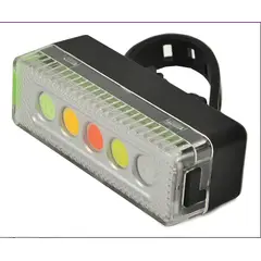 GENERICO - Luz Led Trasera Para Bicicleta Qx-w09 Recargable Usb Ipx5 Color Negro