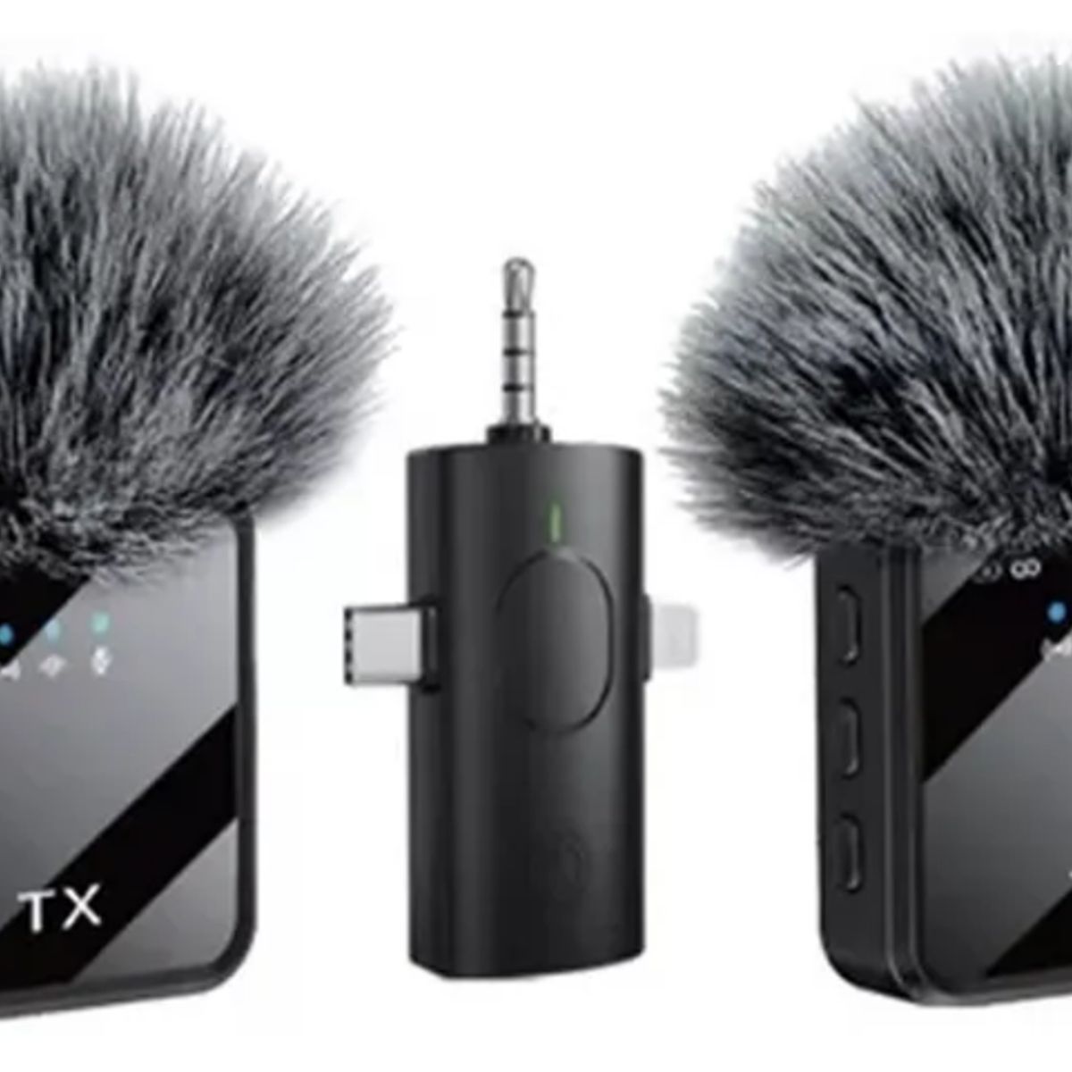 GENERICO - Micrófonos Inalámbrico Micrófonos Solapa Dual F15-2