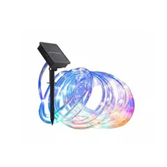 GENERICO - Manguera Tubo Luz Led Solar Tubo Flexible 50 Metros Multicolor
