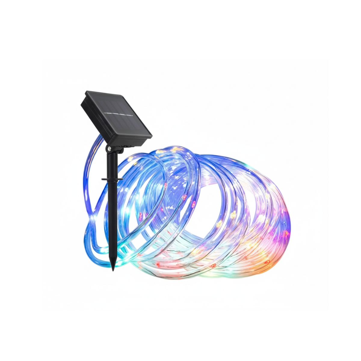 GENERICO - Manguera Tubo Luz Led Solar Tubo Flexible 50 Metros Multicolor