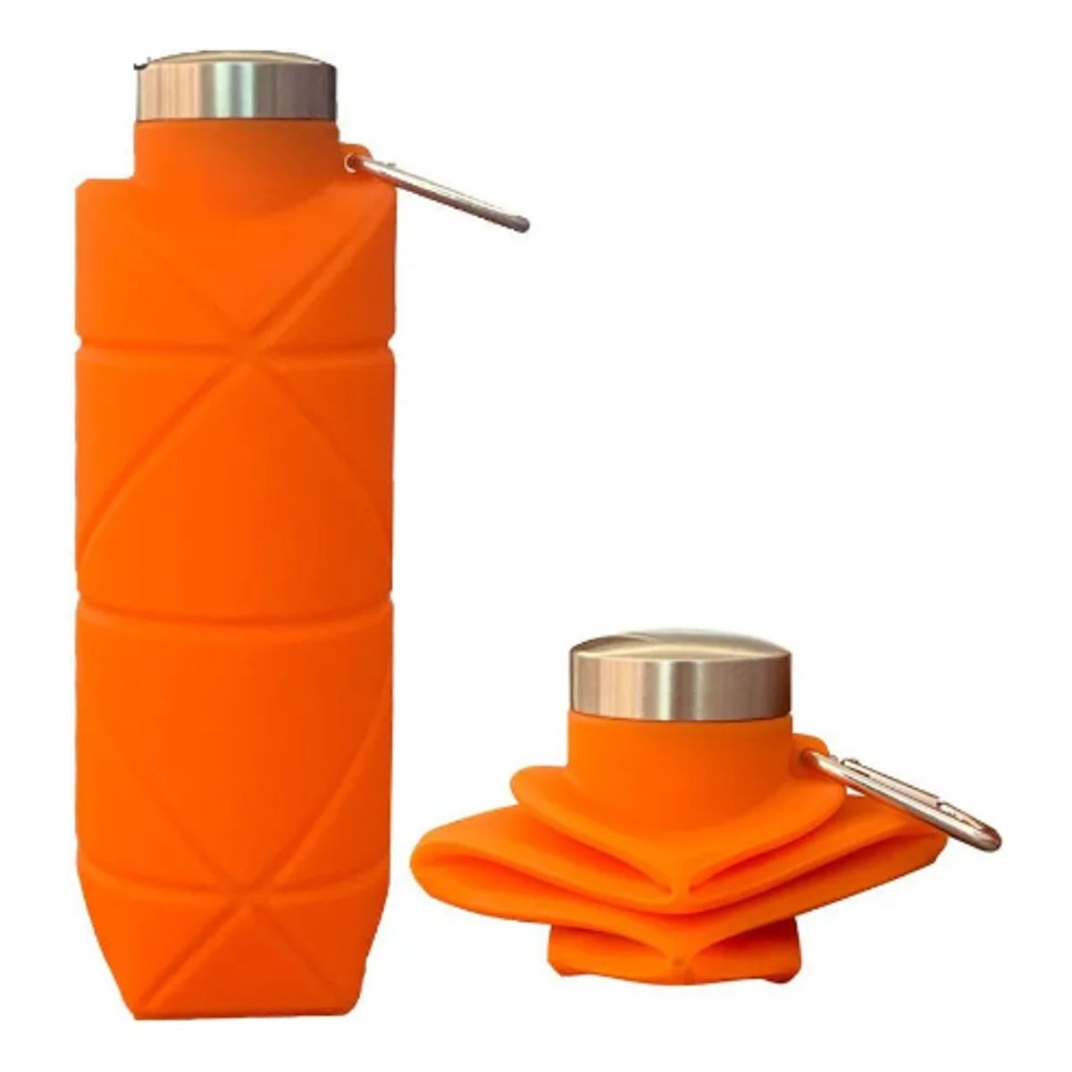 GENERICO - Botella Deportiva Camping Portátil Silicona Plegable 600ml