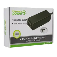 GENERAL POWER - CARGADOR ULTRABOOK TOSHIBA 19V, 2,37A/5,5*2,5MM