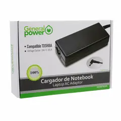 GENERAL POWER - CARGADOR DE NOTEBOOK 19V/3.95A TOSHIBA (TIP 5.5*2.5))