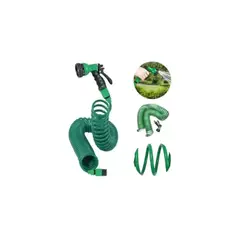 GENERICO - Manguera 30 Mts Espiral Expandible Casa Jardin Negocio Color Verde