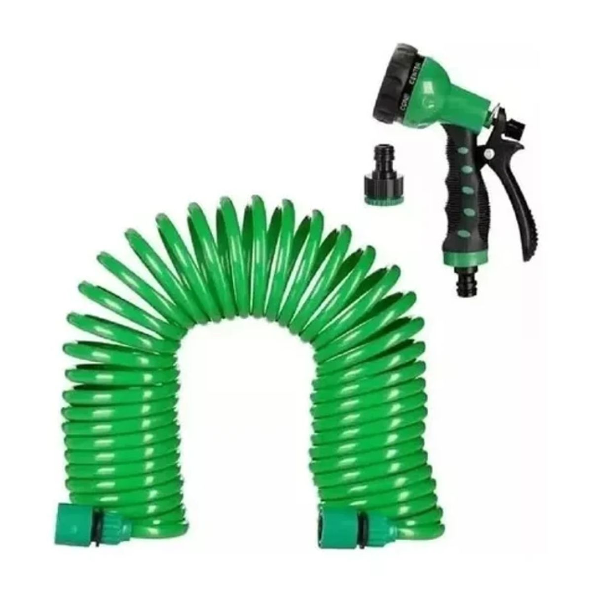 GENERICO - Manguera 30 Mts Espiral Expandible Casa Jardin Negocio Color Verde