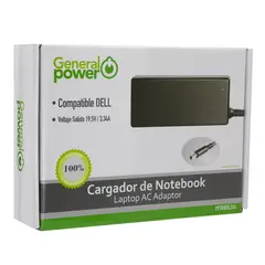 GENERAL POWER - CARGADOR ULTRABOOK DELL 19.5V 3.34A 4,5*3,0 PIN CENTRAL