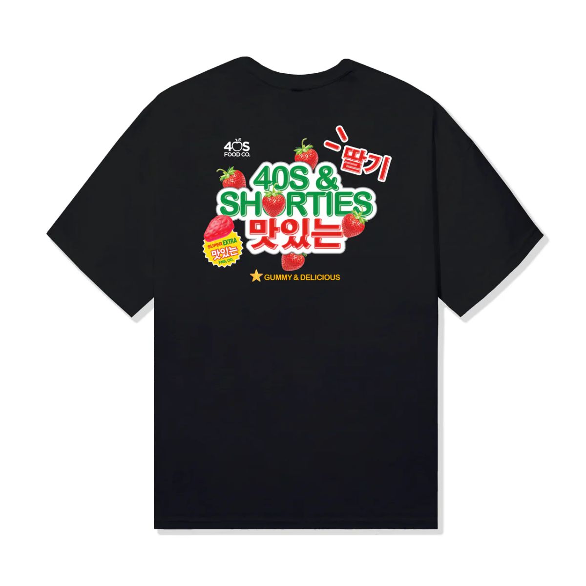 40S & SHORTIES - Polera 40S & SHORTIES Gummy Tee Black
