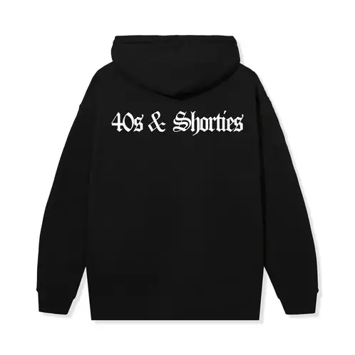 40S & SHORTIES - Poleron OG Text Logo Black