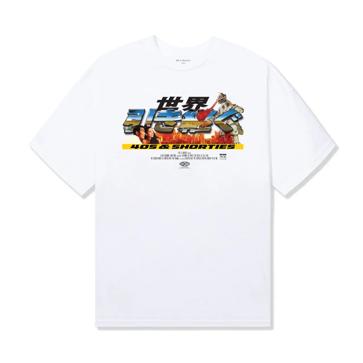 40S & SHORTIES - Polera 40S & SHORTIES Robot Invasion Tee White
