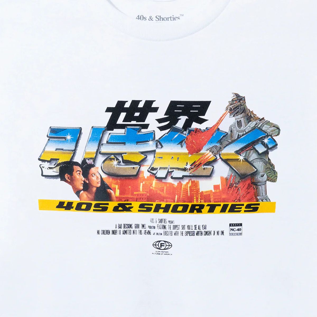 40S & SHORTIES - Polera 40S & SHORTIES Robot Invasion Tee White