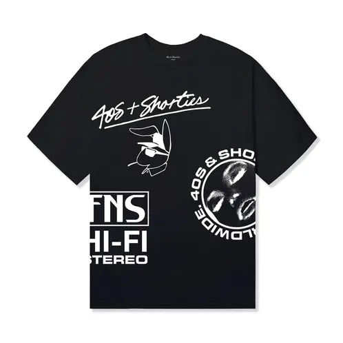 40S & SHORTIES - Polera Layout Tee Black