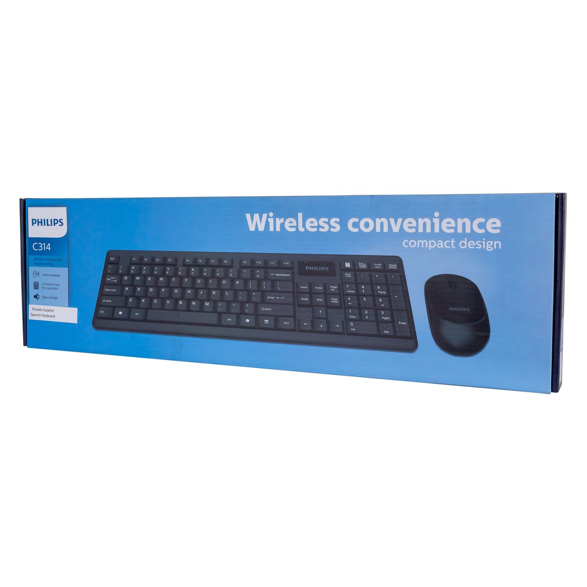 PHILIPS - ESPAÑOL COMBO TECLADO + MOUSE NEGRO PHILIPS INAL