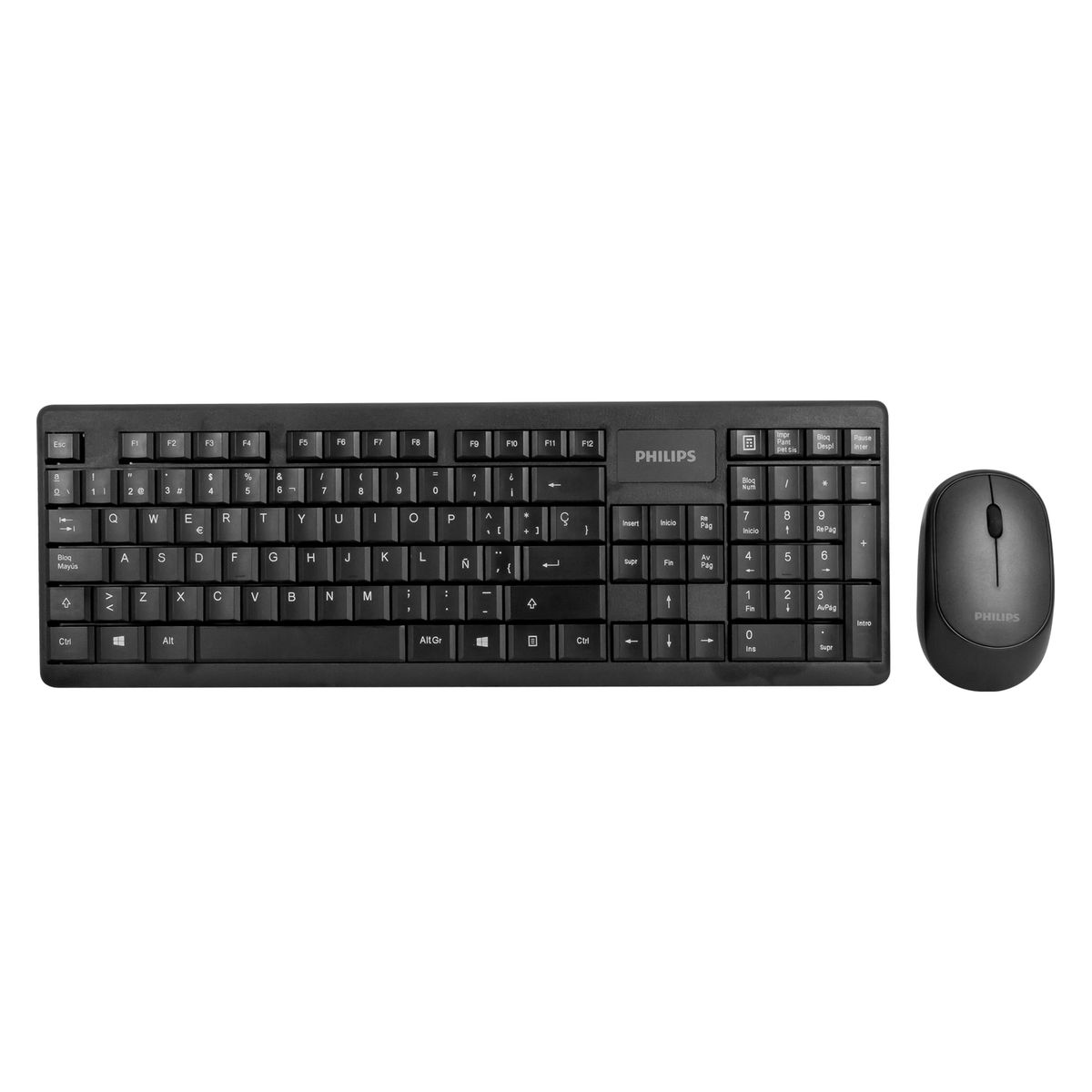 PHILIPS - ESPAÑOL COMBO TECLADO + MOUSE NEGRO PHILIPS INAL