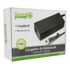 GENERAL POWER - CARGADOR NOTEBOOK HP 18.5V 3.5A / 7,4*5,0MM