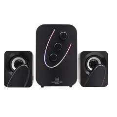 MONSTER GAMES - Parlantes Pc Monster Sw312 2.1 Negro Gamer