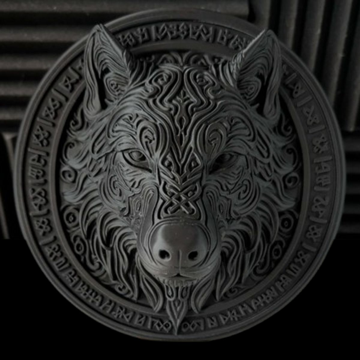 GENERICO - Adorno - Relieve Mural Cabeza de Lobo Fenrir