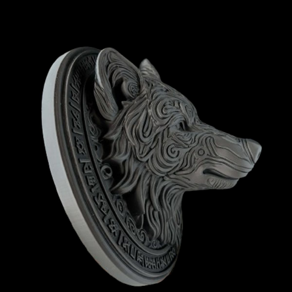 GENERICO - Adorno - Relieve Mural Cabeza de Lobo Fenrir