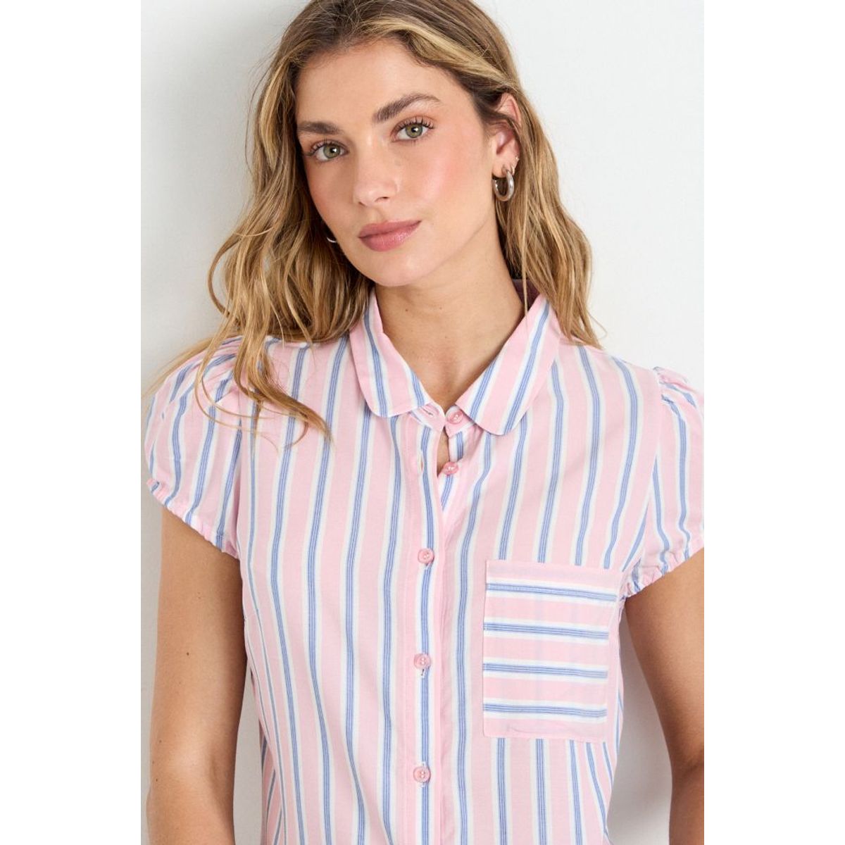 IO - Blusa Fantasia Mujer Rosa Io