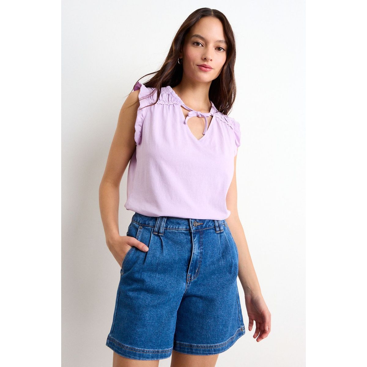 IO - Polera Lisa Mujer Morado Io