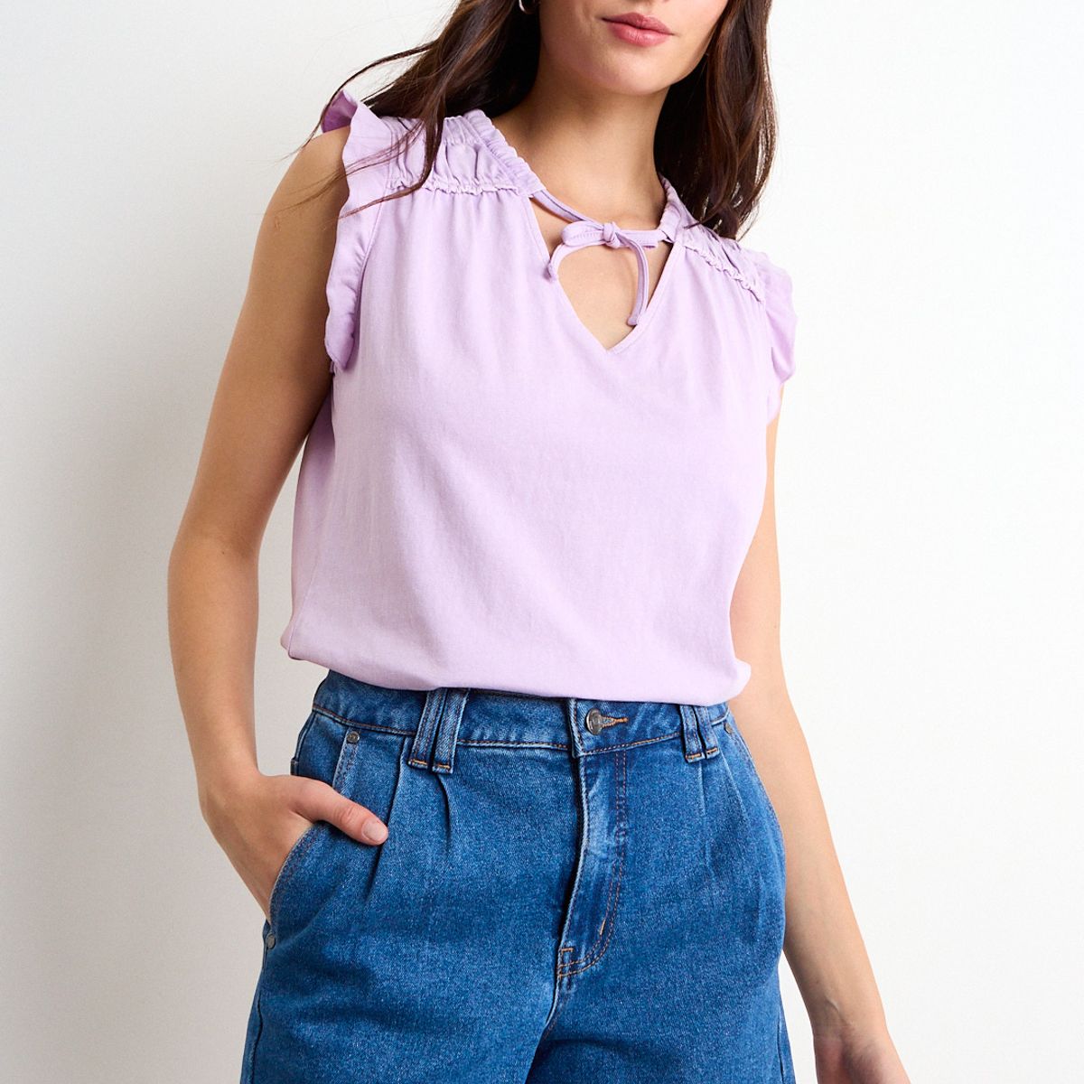 IO - Polera Lisa Mujer Morado Io