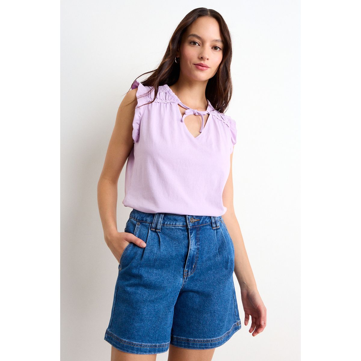 IO - Polera Lisa Mujer Morado Io