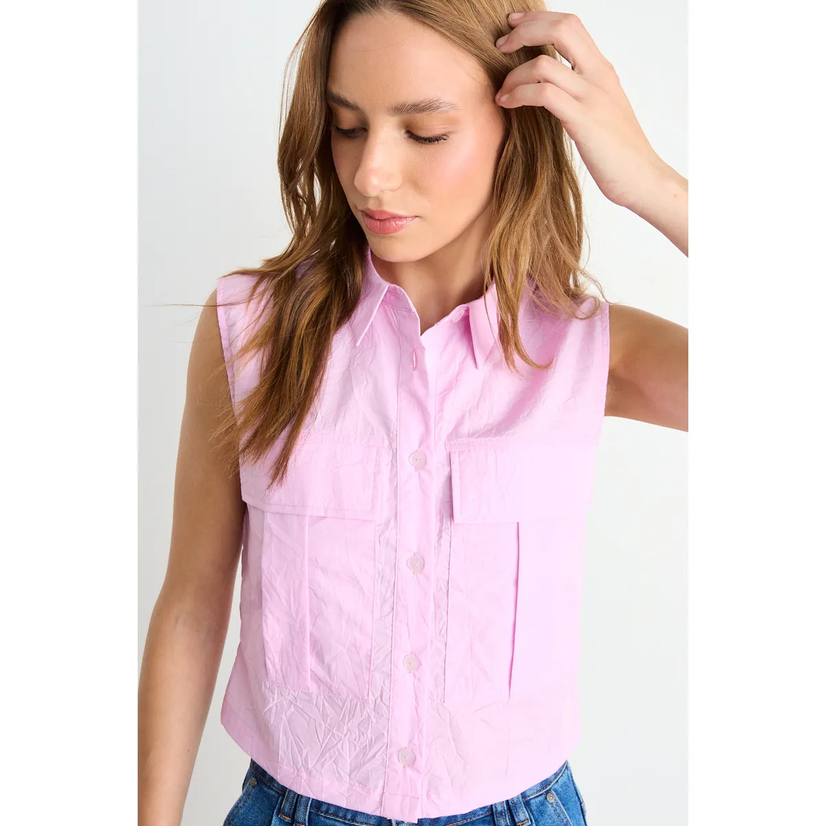 IO - Blusa Lisa Mujer Morado Io