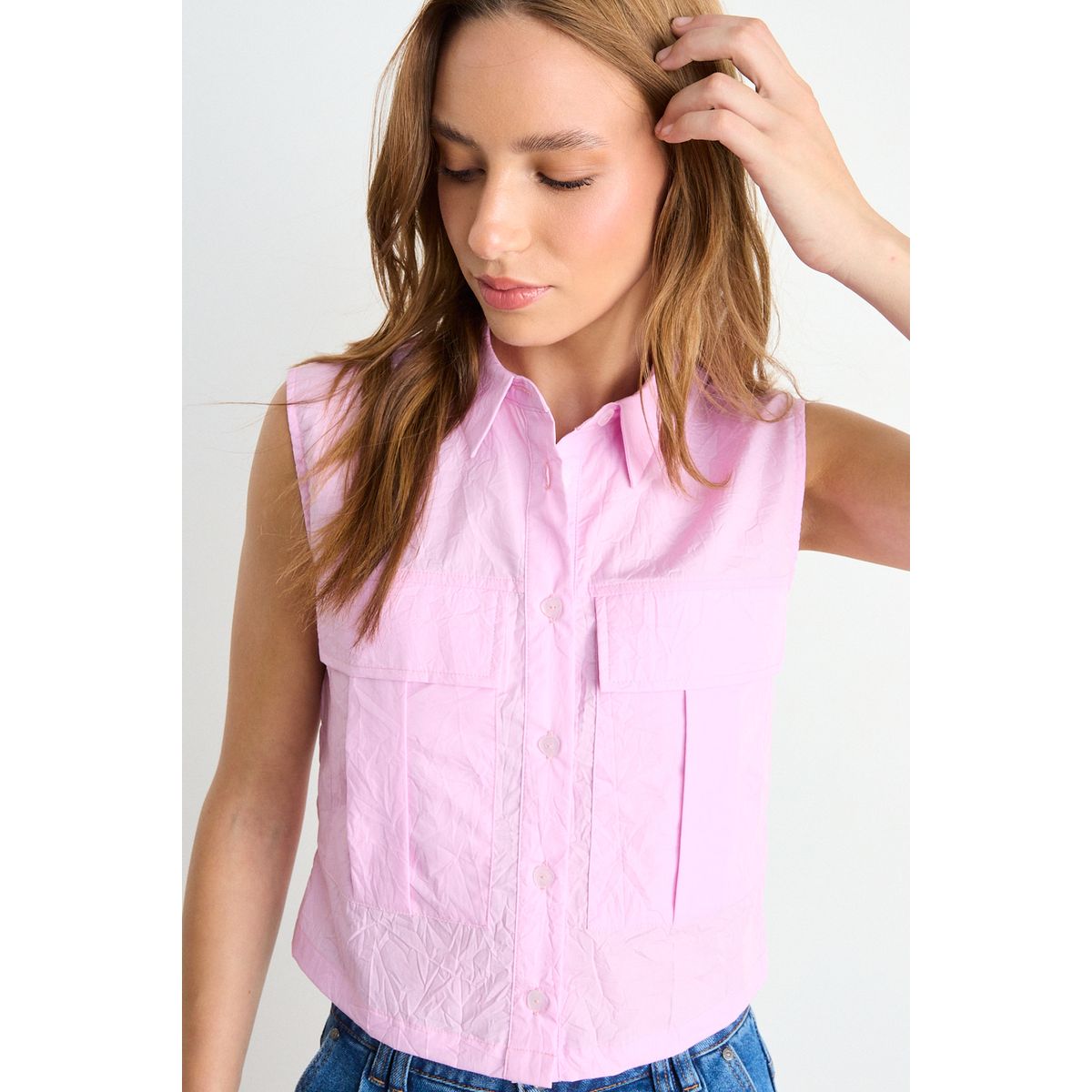 IO - Blusa Lisa Mujer Morado Io