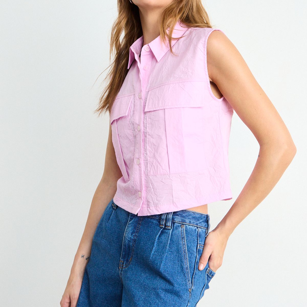 IO - Blusa Lisa Mujer Morado Io