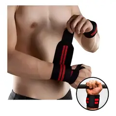 GENERICO - X2 Muñequera Elástica Ajustable Deportiva Pesas Gym Crossfit