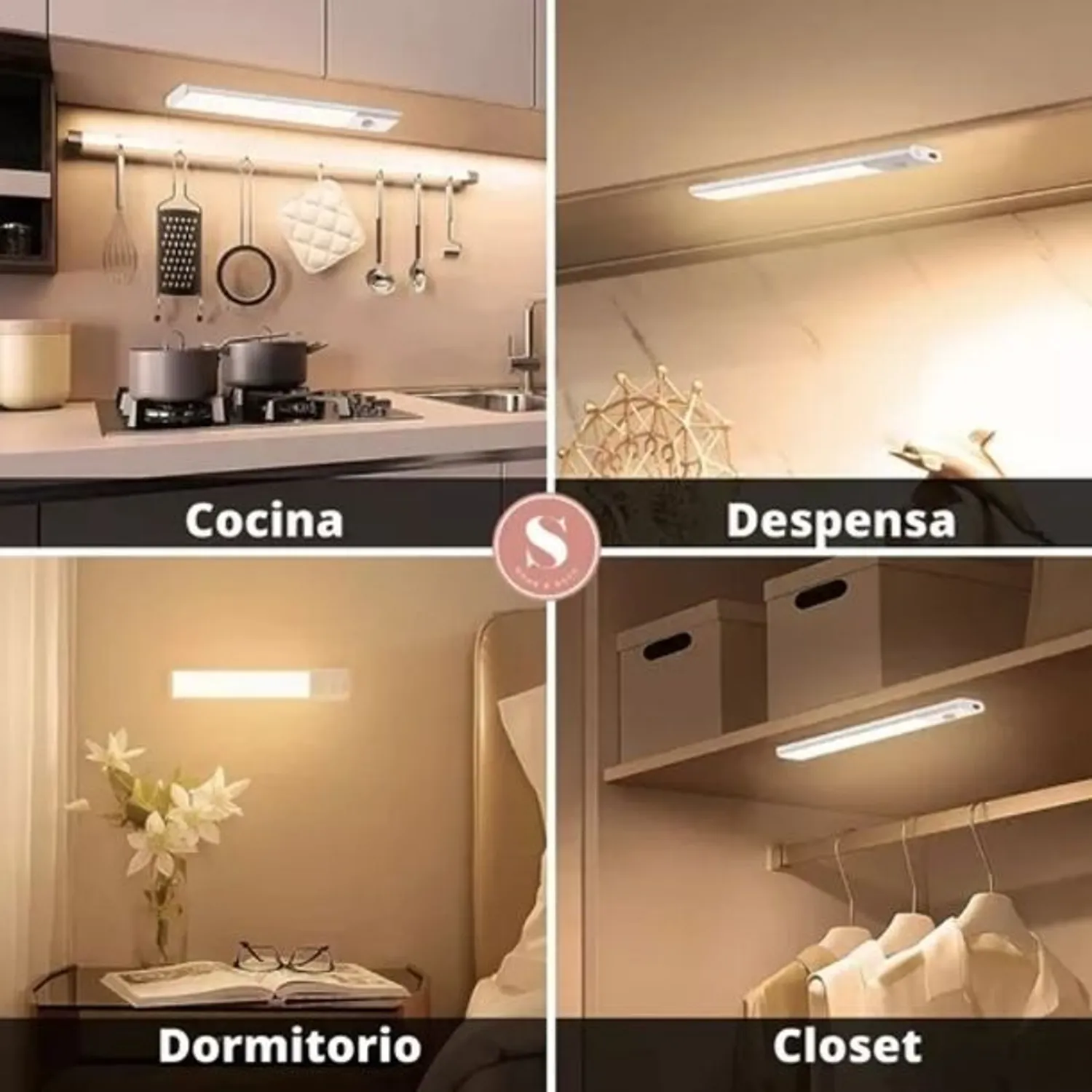 GENERICO Luz Led Con Sensor Movimiento Barra Closet Baño Cocina 10 Cm |  Falabella Chile