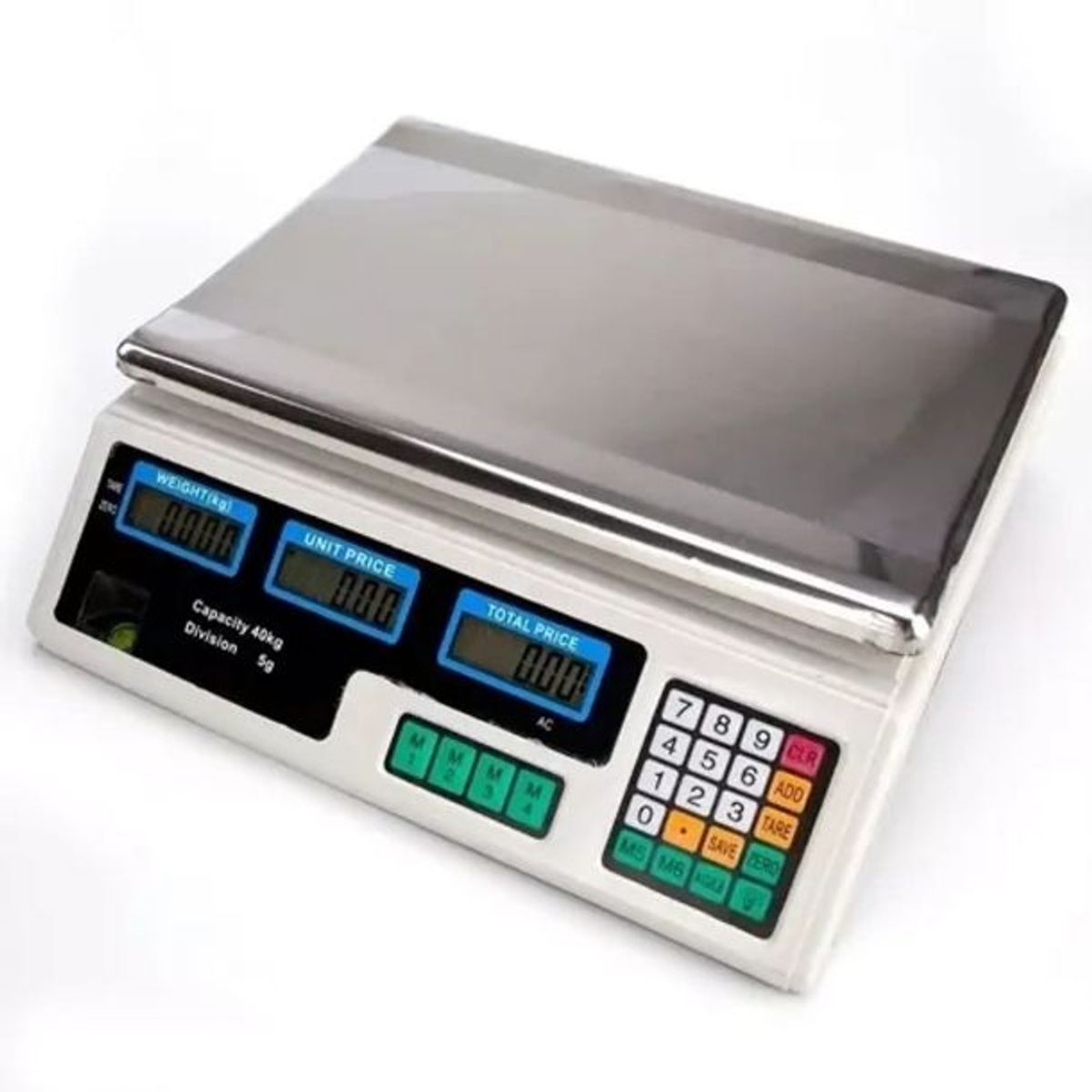 GENERICO - Balanza Pesa Digital 40kg Con Bandeja Pesa Digital Vegetales Alimentos