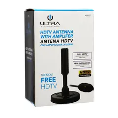 ULTRA - ANTENA HDTV CON AMPLIFICADOR DE SEÑAL Open box