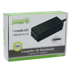 GENERAL POWER - CARGADOR ULTRABOOK COMPATIBLE CON ACER 19V Open box