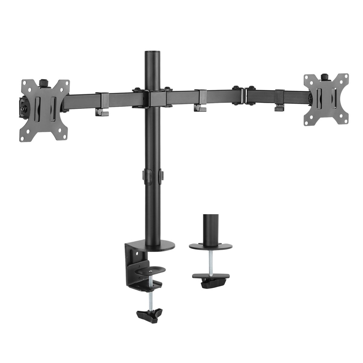 PHILCO - SOPORTE MONITOR DOBLE PARA MESA 13 A 32 PULG MAX 8 KG