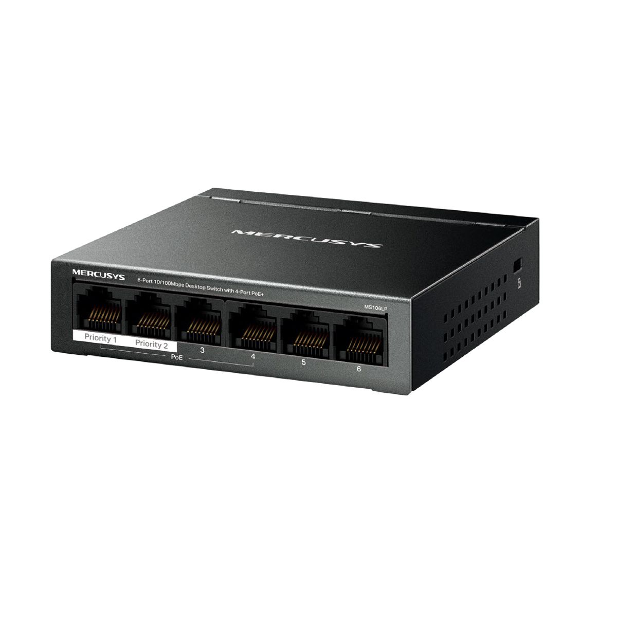 GENERICO - MS106LP SWITCH MERCUSYS 6P+4POE 10/100