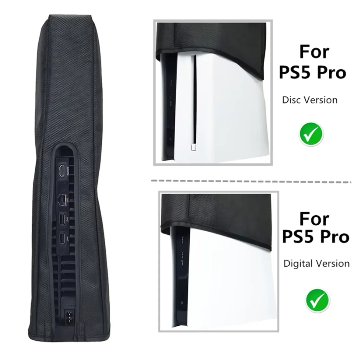 GENERICO - Funda protectora para Consola PS5 PRO set completo antipolvo