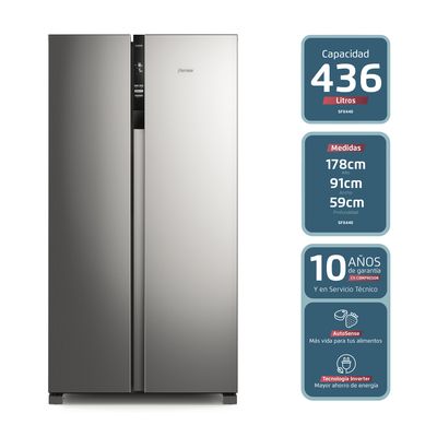 Imagen 2 del producto Refrigerador 436L No Frost Side By Side SFX440 Inox